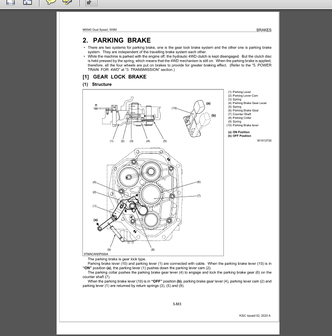 KUBOTA M9540 MANUAL Machine Catalogic